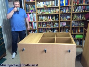 Simon enjoying a cup of tea before continuing the build